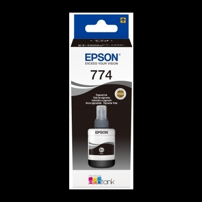 Embalagem de tinta Epson 774 preta para impressora