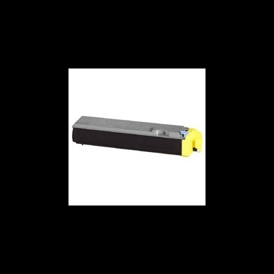 Cartucho de toner preto com tampa amarela