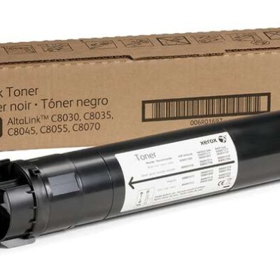 Cartucho de toner preto Xerox com embalagem de cartão
