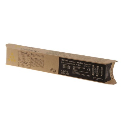 Embalagem longa de cartucho de impressão Ricoh amarelo IM C300