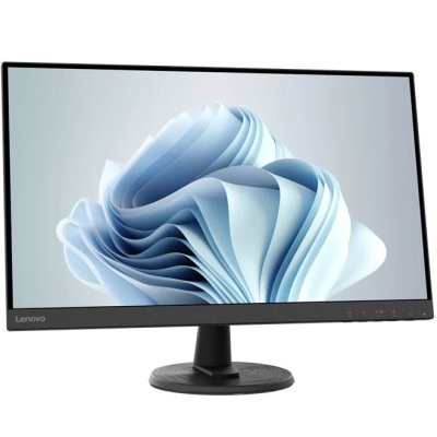 Monitor Lenovo preto com ecrã amplo e design moderno