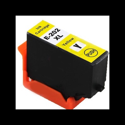 Cartucho de tinta amarelo E-202 XL para impressora com proteção laranja