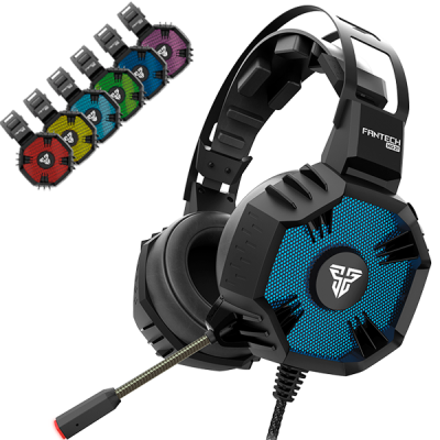 Auscultadores gaming FANTECH HG21 com microfone e filtros coloridos hexagonais