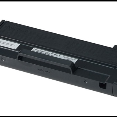 Cartucho de impressão preto para impressora com etiqueta visível