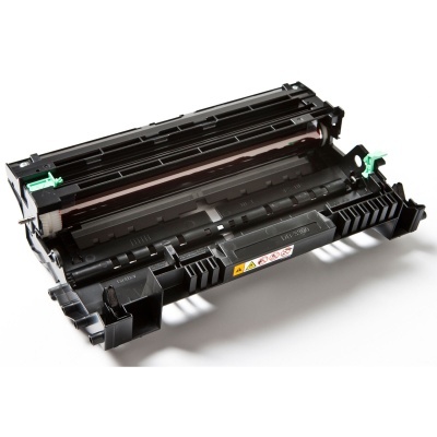 Cartucho de toner de impressora Brother preto modelo DR-3300 sobre fundo branco
