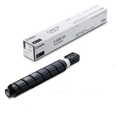 Toner Canon C-EXV 51 Tiger Black com caixa retangular branca