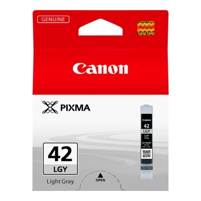Embalagem de tinta para impressora Canon PIXMA, modelo 42 LGY, cor Light Gray