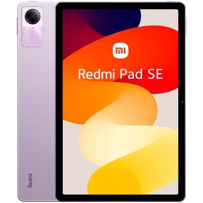 Tablet Redmi Pad SE lilás com ecrã colorido e câmara traseira 8.0 MP