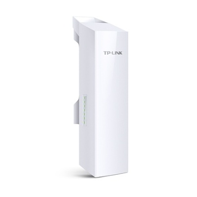 Repetidor Wi-Fi branco da TP-LINK com luzes LED verticais