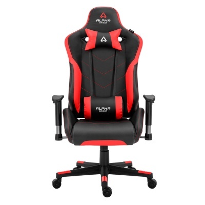 cadeira de gaming preto e vermelho ALPHA GAMER com almofadas