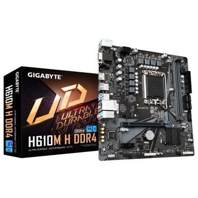 Placa-mãe Gigabyte H610M H DDR4 com embalagem