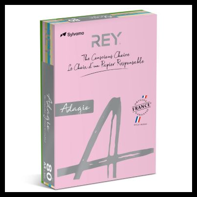 Pacote de papel A4 cor-de-rosa Sylvamo REY Adagio