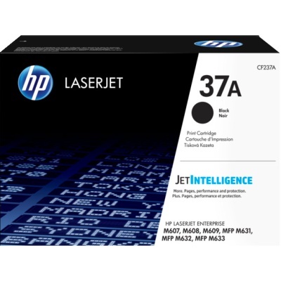 Embalagem cartucho tinta HP LaserJet 37A preto CF237A