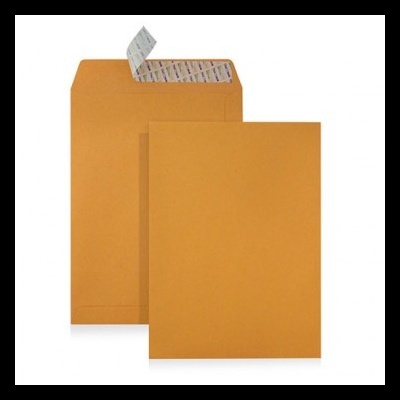 Bolsas de envio em papel castanho com tira autocolante