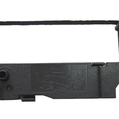 Cartucho de fita preto para impressora com textura e formato retangular