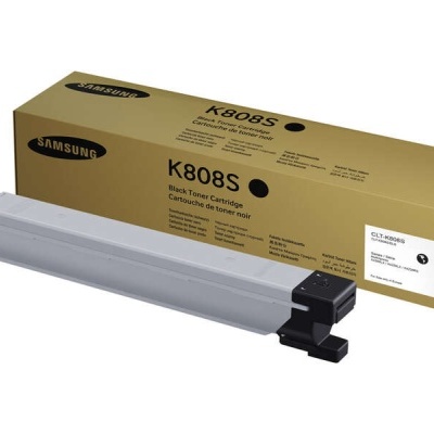 Cartucho de toner preto Samsung K808S com embalagem castanha