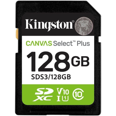 Cartão de memória SD Kingston Canvas Select Plus 128GB
