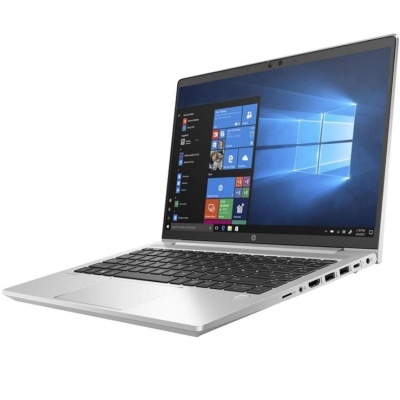 Computador portátil HP prateado com teclado preto e ecrã Windows 10