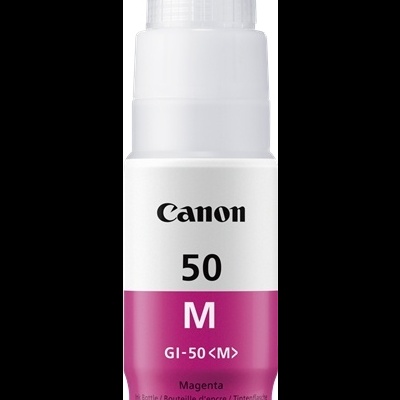 Frasco branco de tinta Canon GI-50 magenta para impressora