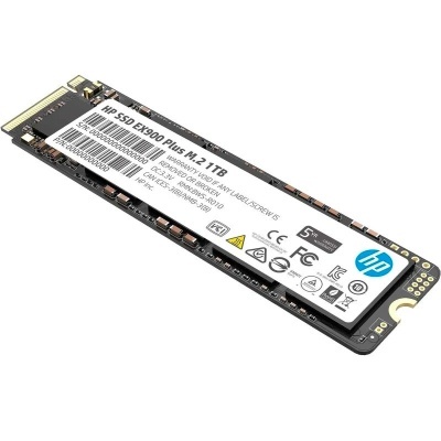 SSD HP EX900 Plus M.2 1TB com etiqueta branca e texto técnico