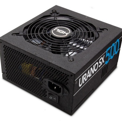Fonte de alimentação para computador NOX URANO SX 500 preta com ventoinha
