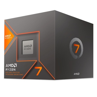 Caixa do processador AMD Ryzen 7 série 8000 com gráficos Radeon 700M