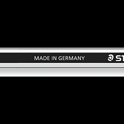 Lápis preto Staedtler com ponta branca e texto branco