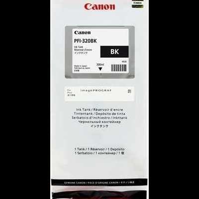 Cartucho tinta Canon PFI-320BK preto 300ml embalado