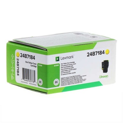 Caixa de toner amarelo Lexmark 24B7184