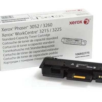 Cartucho de toner preto Xerox com caixa compatível Phaser e WorkCentre