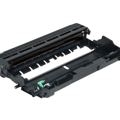 Cartucho de toner preto para impressora com detalhes verdes