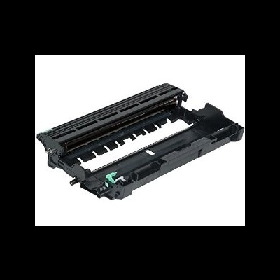 Componente de impressora preto aberto em fundo branco