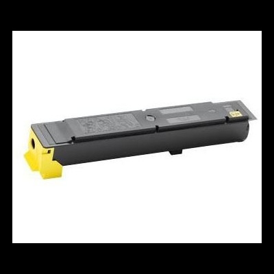 Cartucho de toner preto para impressora com detalhe amarelo