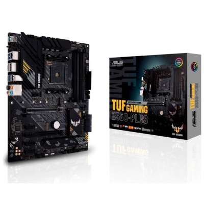 Placa-mãe ASUS TUF GAMING B550-PLUS e caixa preta