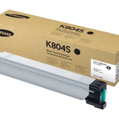 Cartucho de toner preto Samsung K804S com caixa de cartão castanha