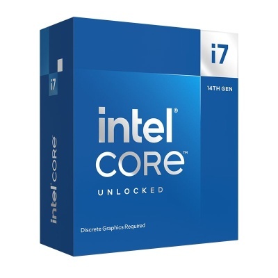 Caixa azul de processador Intel Core i7 14th Gen