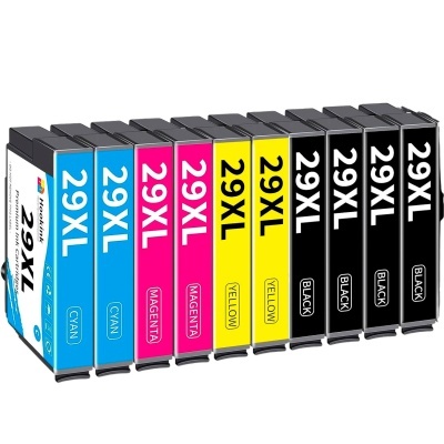Cartuchos de tinta para impressora 29XL nas cores ciano, magenta, amarelo e preto