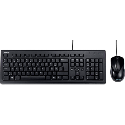 Conjunto teclado e rato ASUS preto com fio