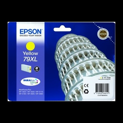 Embalagem tinta Epson amarela 79XL para impressora