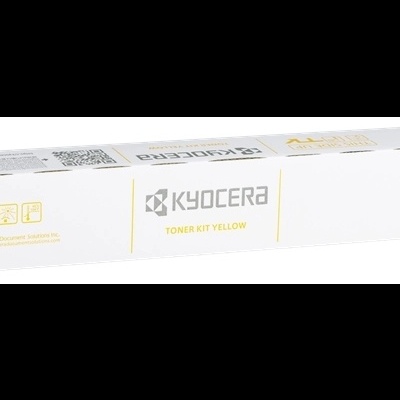 Embalagem branca e amarela para toner Kyocera TK-8365Y