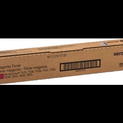 Cartucho de toner magenta Xerox em caixa de cartão marrom