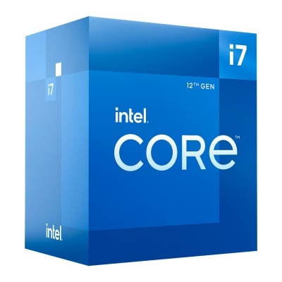 Caixa azul Intel Core i7 12TH GEN