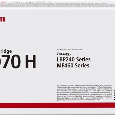 Embalagem de cartucho de toner Canon 070 H para impressoras LBP240 e MF460