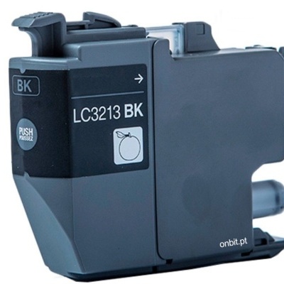 Cartucho de tinta preto LC3213 BK em plástico cinzento escuro