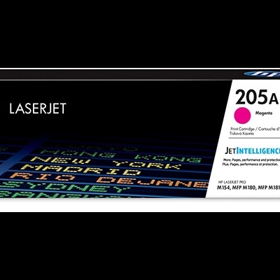 Caixa de toner HP LaserJet 205A Magenta CF533A para impressora