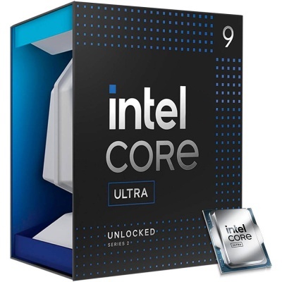 Embalagem de processador Intel Core Ultra com processador