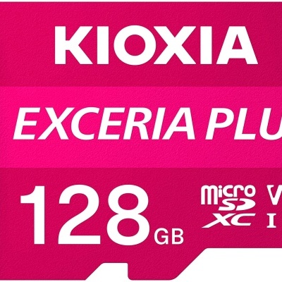 Cartão microSD Kioxia Exceria Plus 128GB rosa