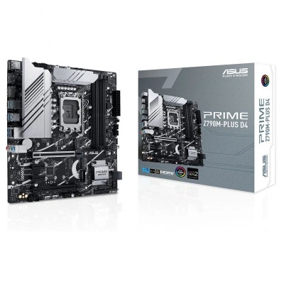 Placa-mãe ASUS PRIME Z790M-PLUS D4 com caixa cinzenta