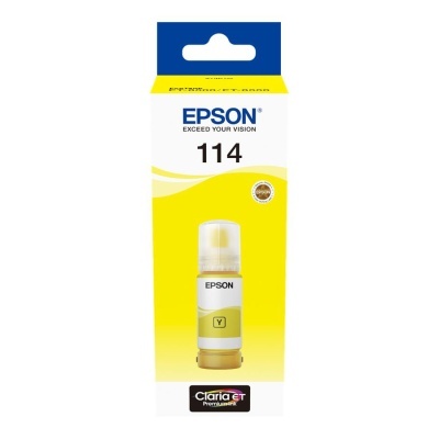 Embalagem de tinta de impressora Epson amarela 114.