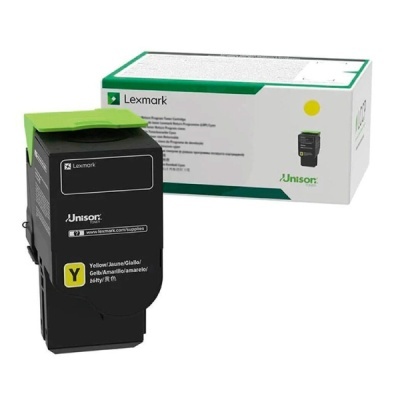 Cartucho de tinta amarela Lexmark Unison com embalagem